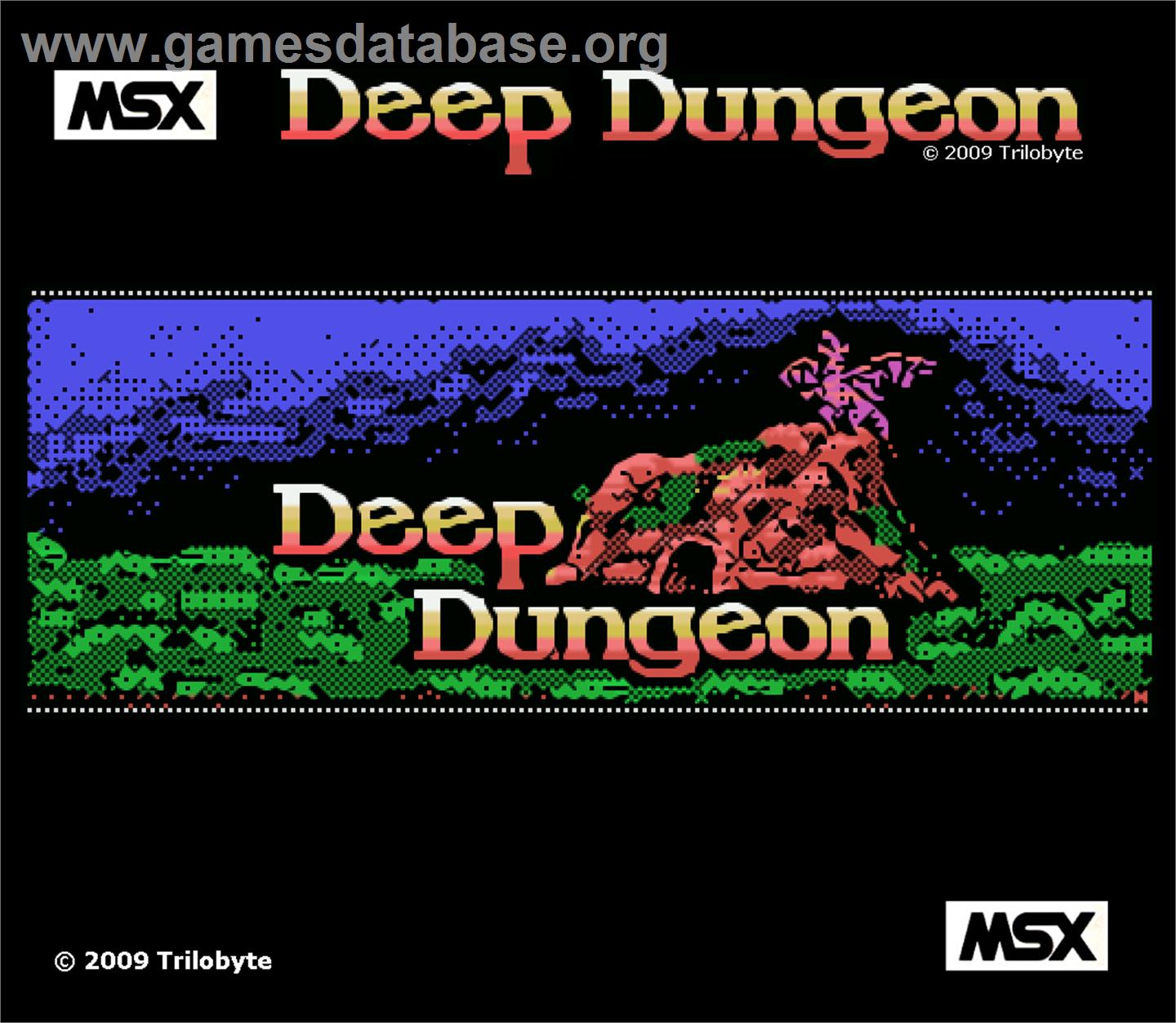 Deep Dungeon - MSX - Artwork - Box