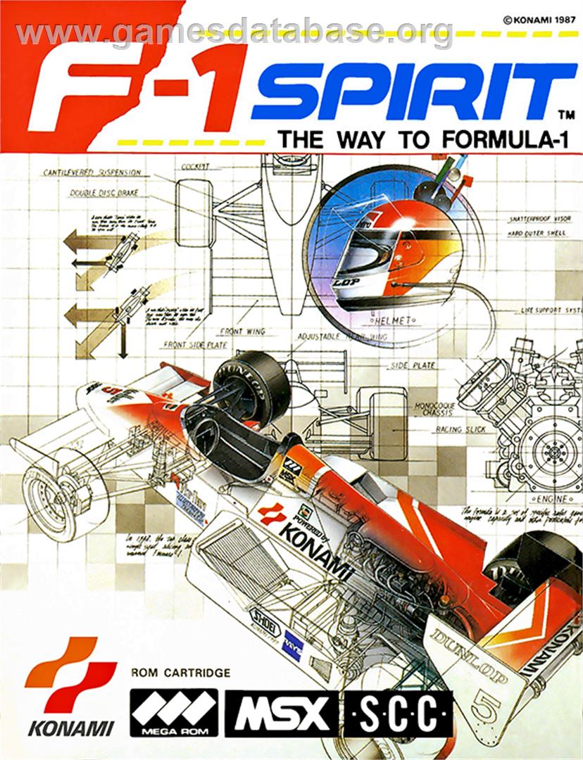 F-1 Spirit - The Way To Formula-1 - MSX - Artwork - Box