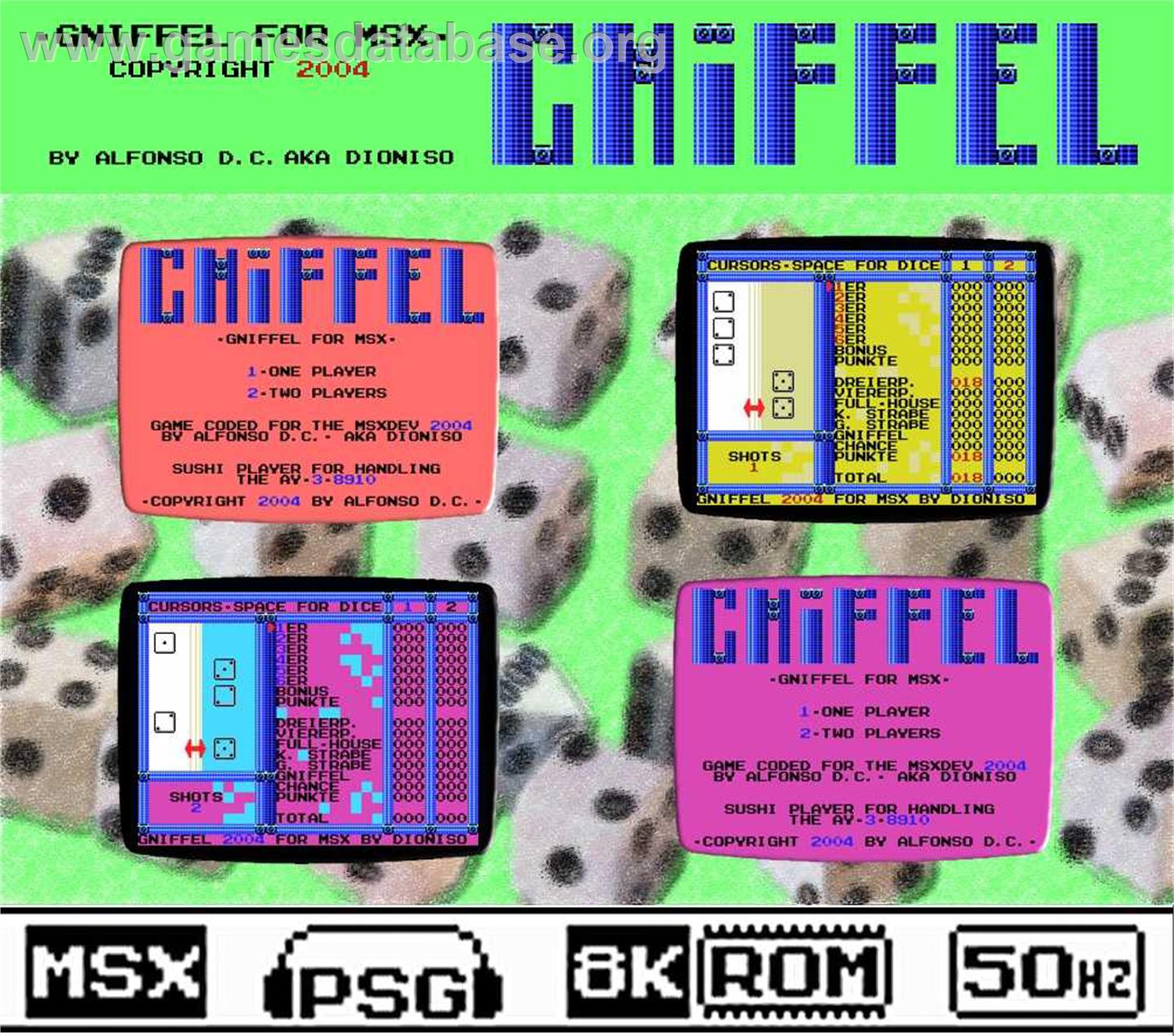 Gniffel - MSX - Artwork - Box