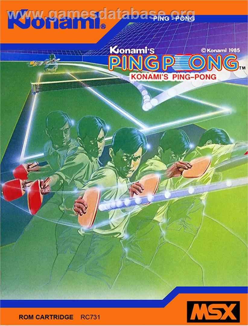 Konami's Ping-pong - MSX - Artwork - Box