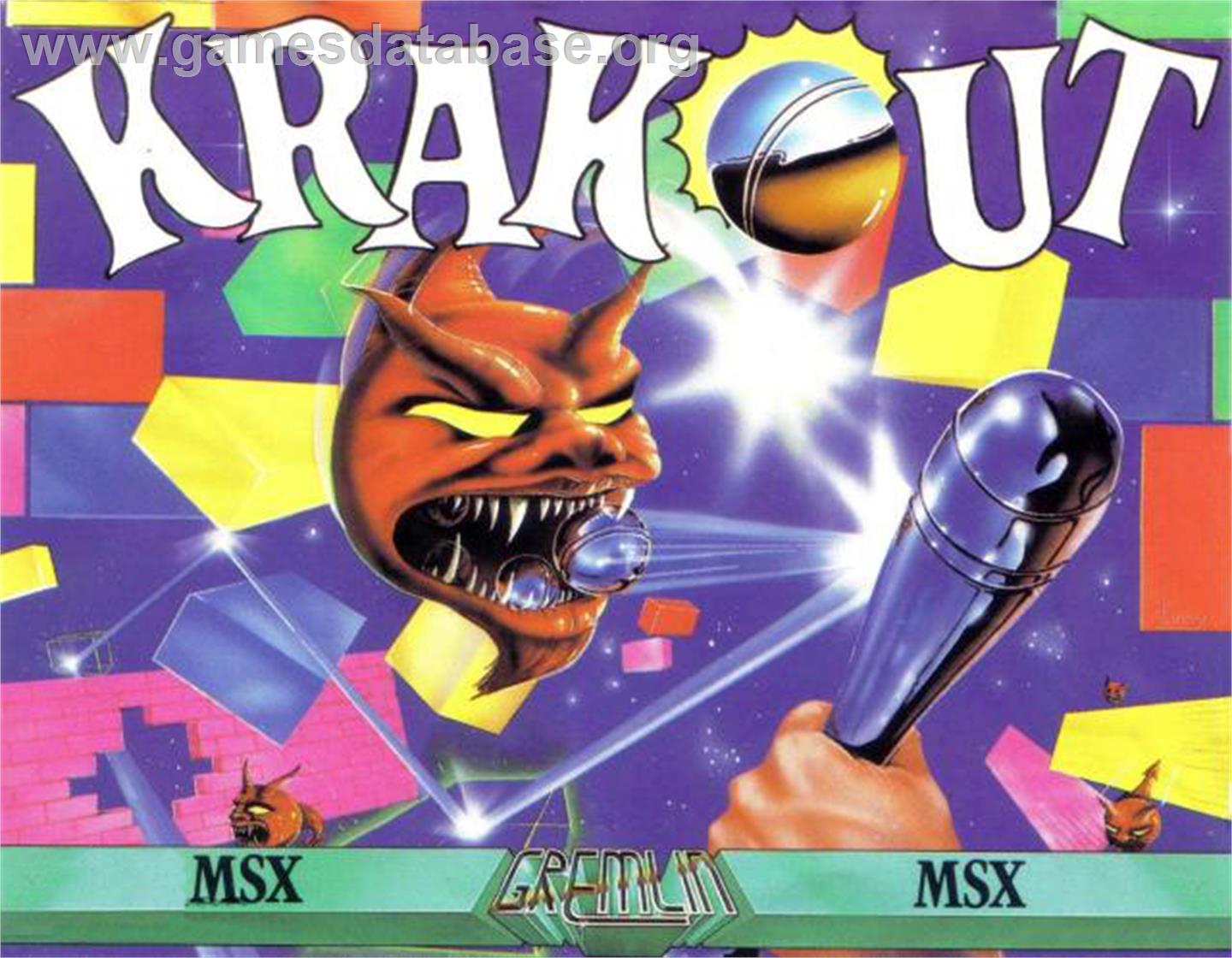 Krakout - MSX - Artwork - Box