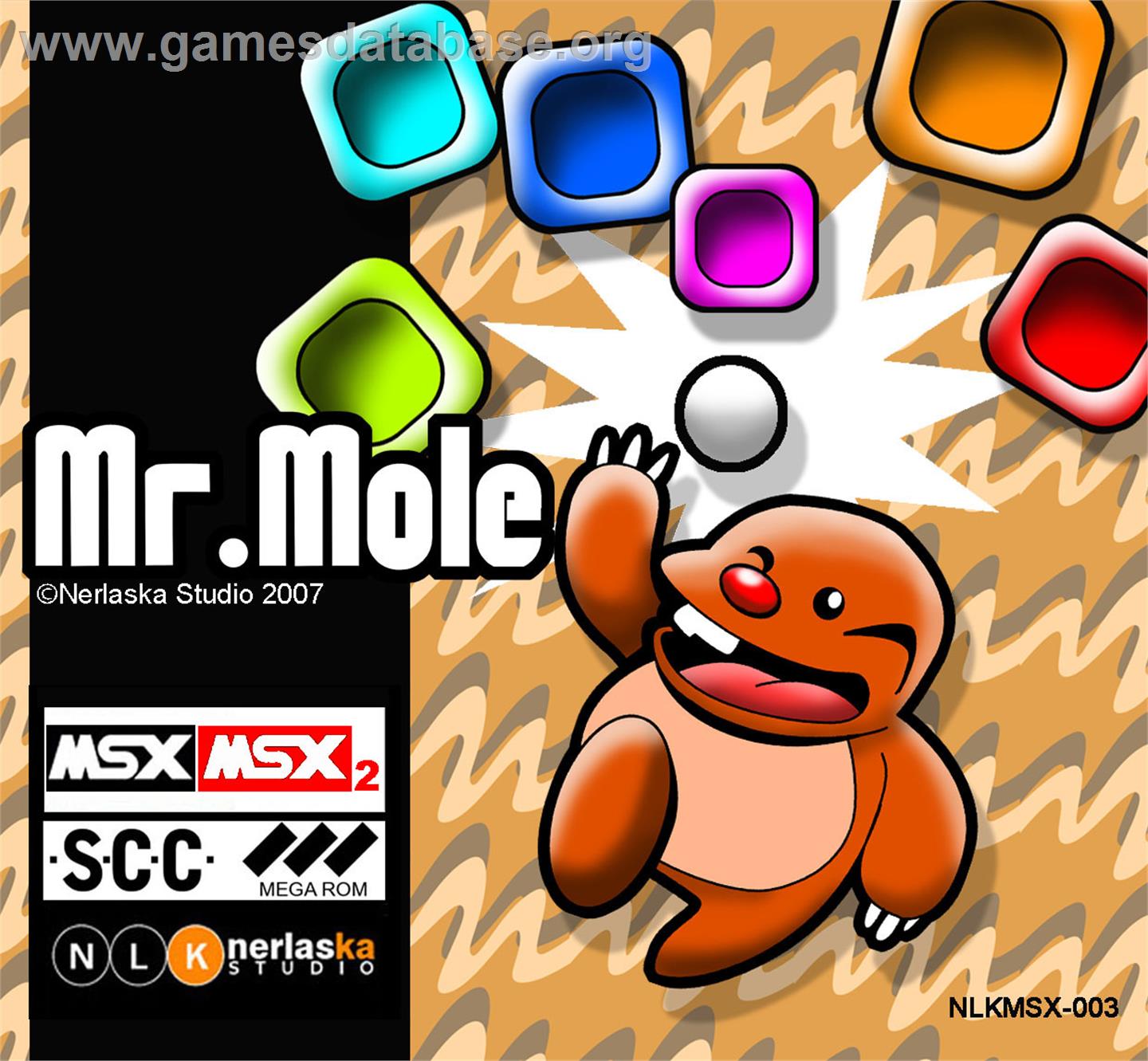 Mr. Mole - MSX - Artwork - Box