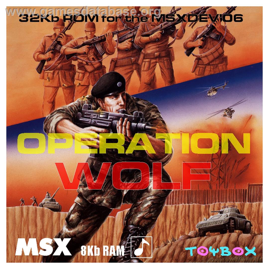 Operation Wolf (MSX Dev'O6) - MSX - Artwork - Box