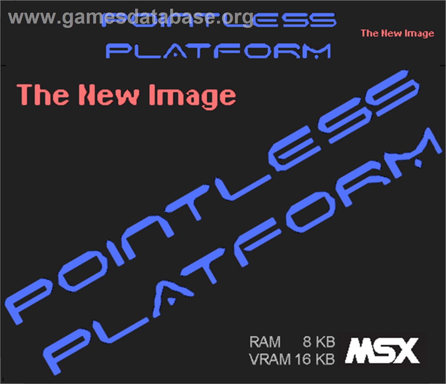 Pointless Platform - MSX - Artwork - Box