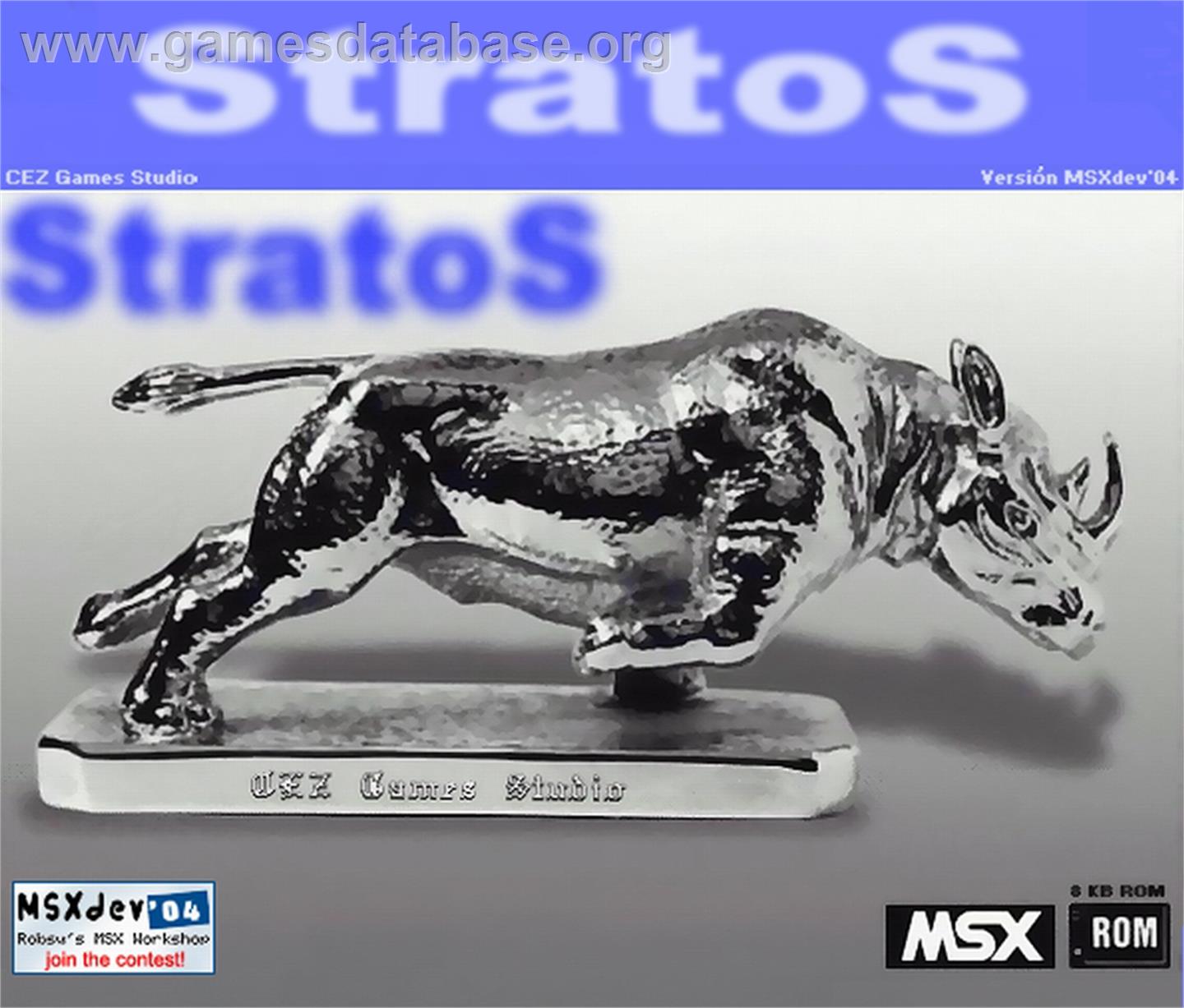 Stratos - MSX - Artwork - Box