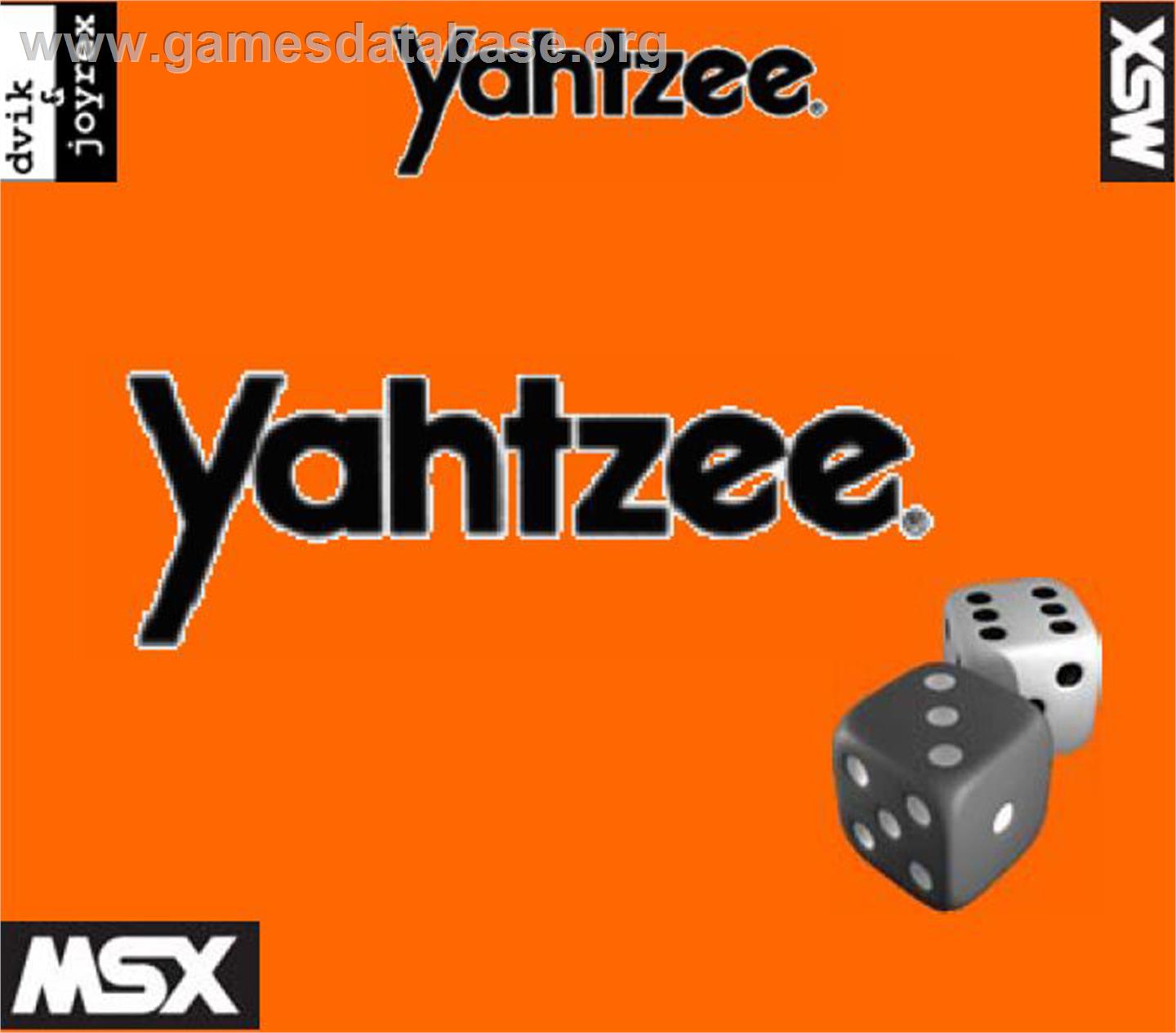 Y'ahtzee - MSX - Artwork - Box