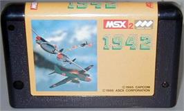 Cartridge artwork for 1942 on the MSX.