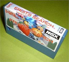 Cartridge artwork for Fruit Search on the MSX.