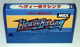 Cartridge artwork for Heavy Boxing on the MSX.