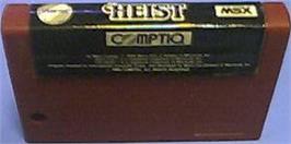 Cartridge artwork for Heist on the MSX.