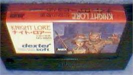 Cartridge artwork for Knight Lore on the MSX.