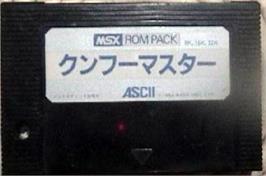 Cartridge artwork for Kung-Fu Master on the MSX.