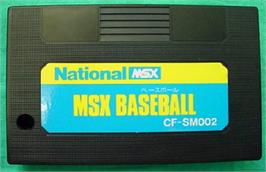 Cartridge artwork for MSX Baseball on the MSX.