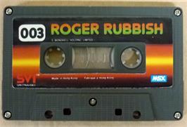 Cartridge artwork for Roger Rubbish on the MSX.