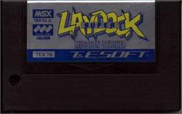 Cartridge artwork for Super Laydock - Mission Striker on the MSX.