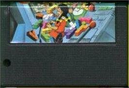 Cartridge artwork for Tetris on the MSX.
