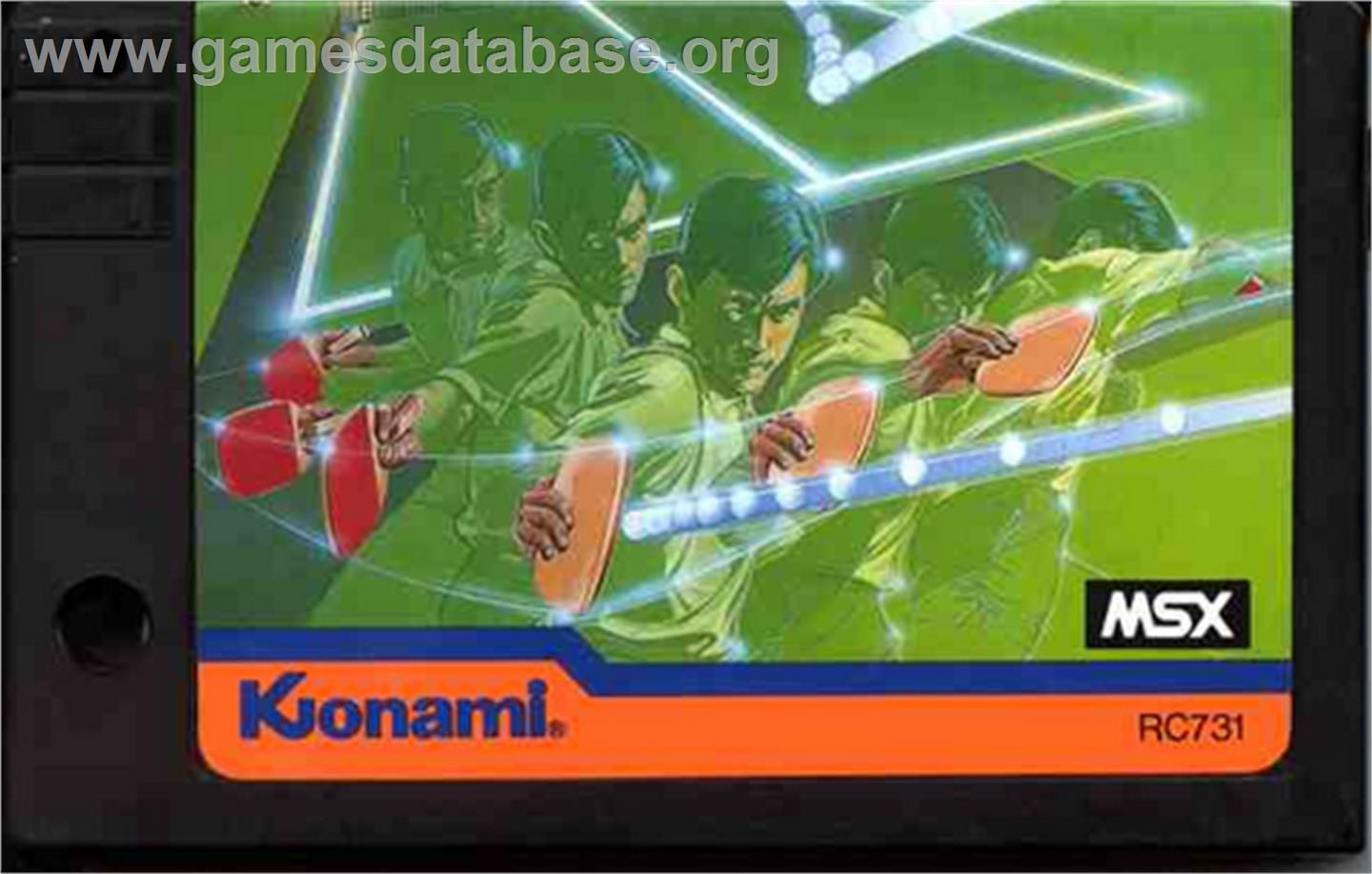Konami's Ping-pong - MSX - Artwork - Cartridge