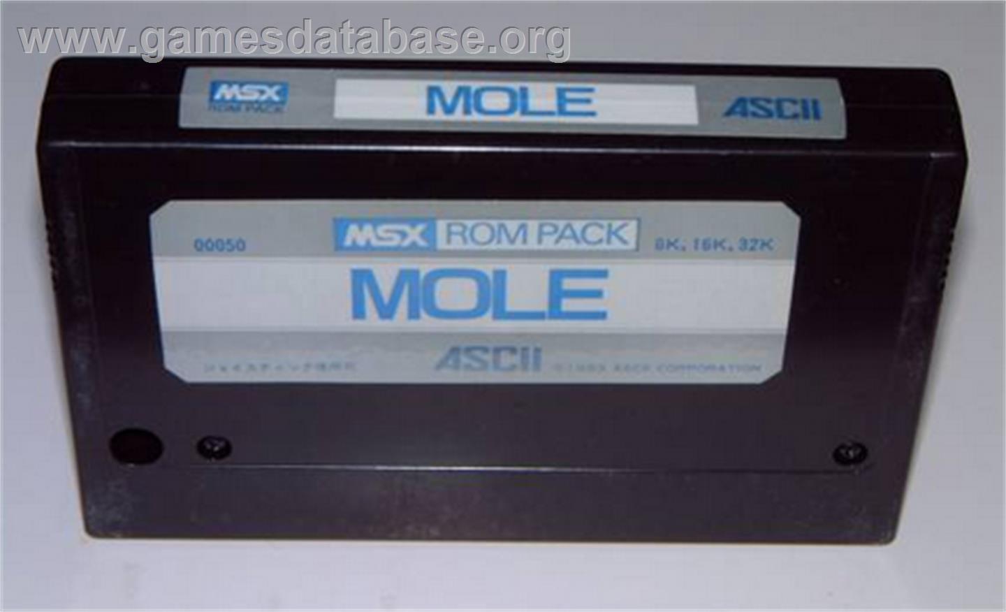 Mole - MSX - Artwork - Cartridge