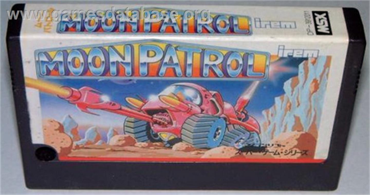 Moon Patrol - MSX - Artwork - Cartridge