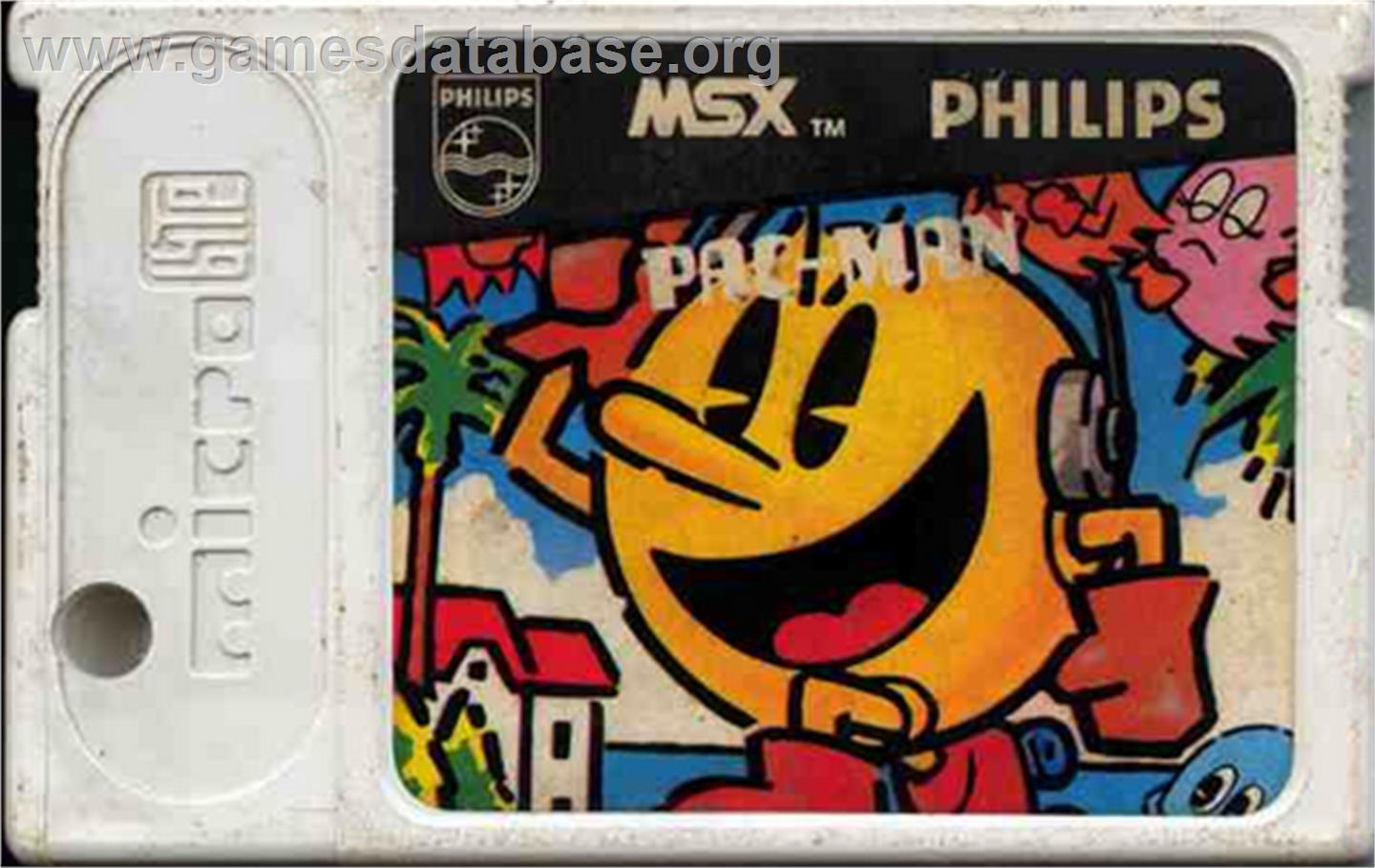 Pac-man - MSX - Artwork - Cartridge