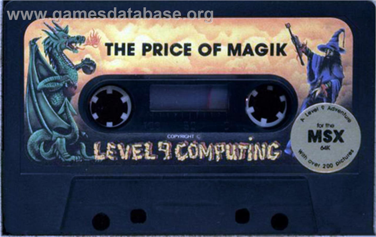 Price Of Magik, The - MSX - Artwork - Cartridge