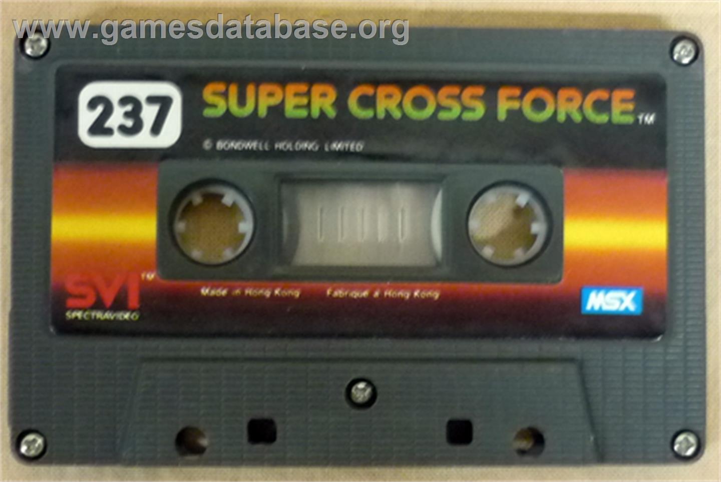 Super Cross Force - MSX - Artwork - Cartridge