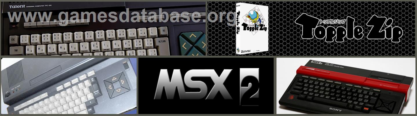 Topple Zip - MSX - Artwork - Marquee