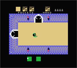In game image of Alcazar: The Forgotten Fortress on the MSX.