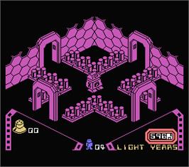 In game image of Alien 8 on the MSX.