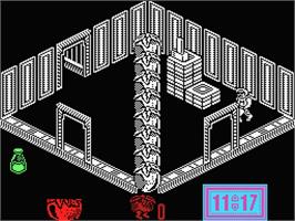 In game image of Attack of the Killer Tomatoes on the MSX.