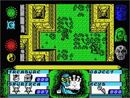 In game image of Avenger on the MSX.