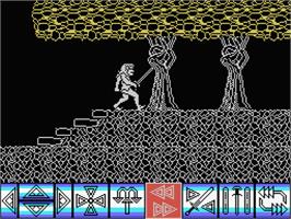In game image of Barbarian on the MSX.