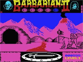 In game image of Barbarian 2 - The Dungeon Of Drax on the MSX.