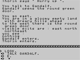 In game image of Hobbit on the MSX.