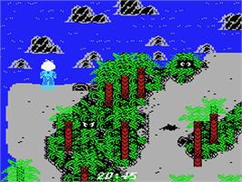 In game image of Howard the Duck on the MSX.