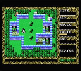 In game image of Hydlide 2 - Shine Of Darkness on the MSX.