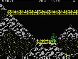 In game image of Indiana Jones And The Temple Of Doom on the MSX.