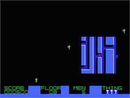 In game image of Midnight Building on the MSX.
