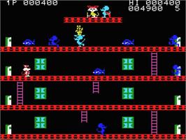 In game image of Mouser on the MSX.