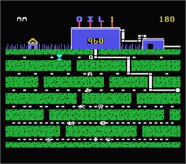 In game image of Oil's Well on the MSX.