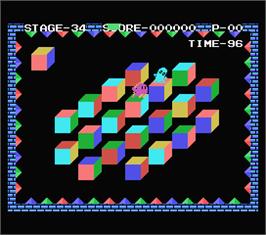 In game image of Q-bert on the MSX.