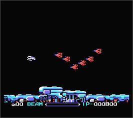 In game image of R-Type on the MSX.