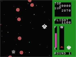 In game image of Space Trouble on the MSX.