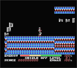 In game image of Thexder on the MSX.