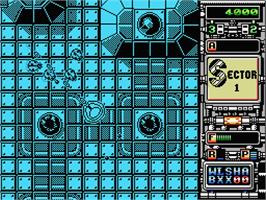 In game image of Xenon on the MSX.
