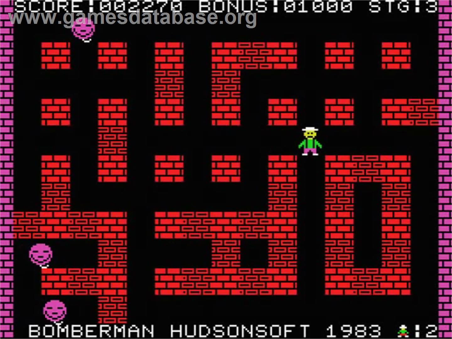 Bomber Man - MSX - Artwork - In Game