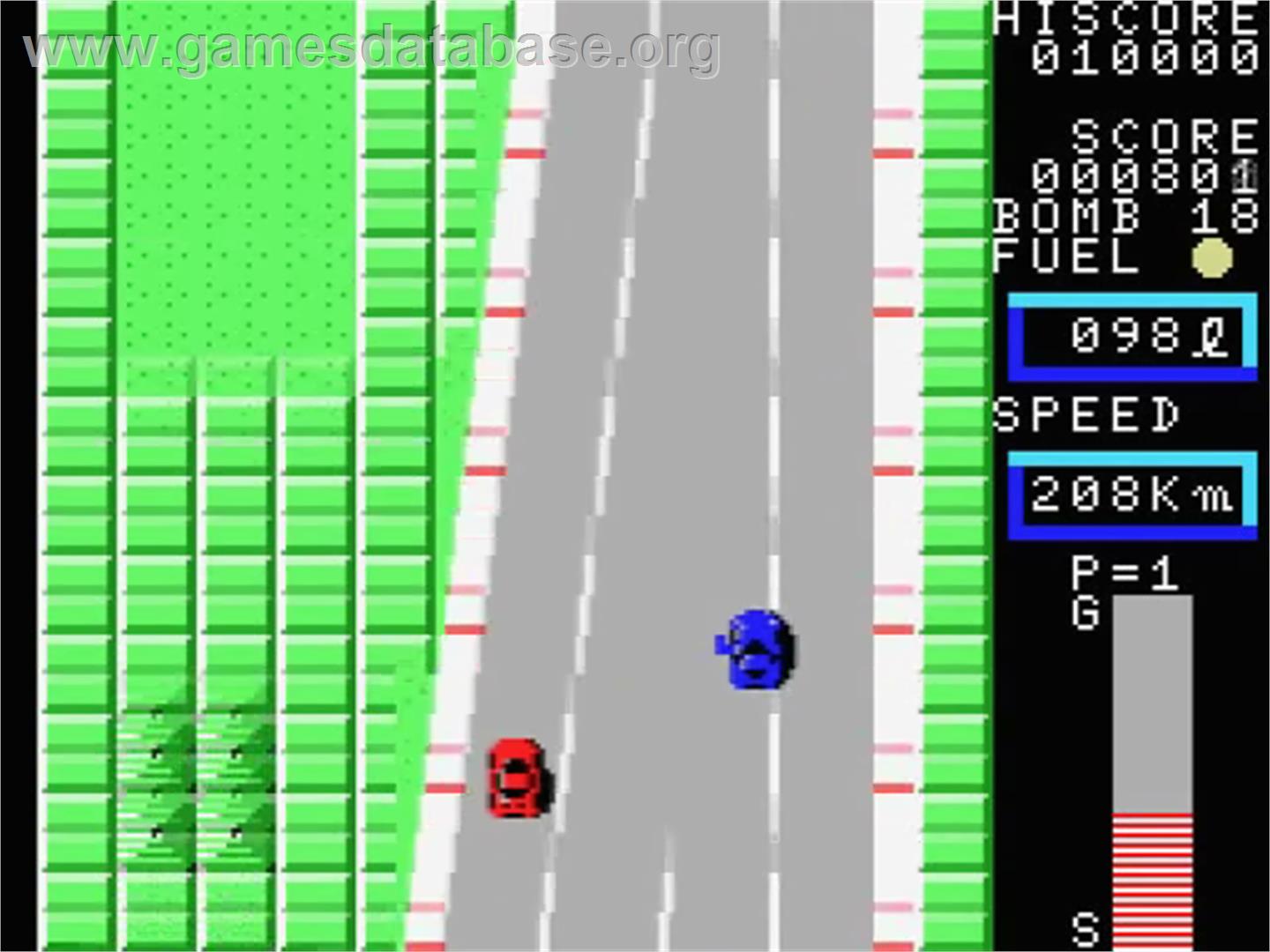 Car Fighter - MSX - Artwork - In Game