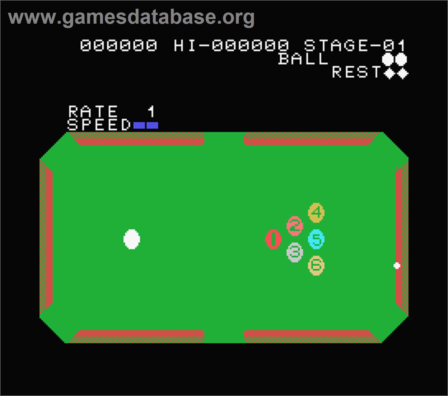 Computer Billiards - MSX - Artwork - In Game