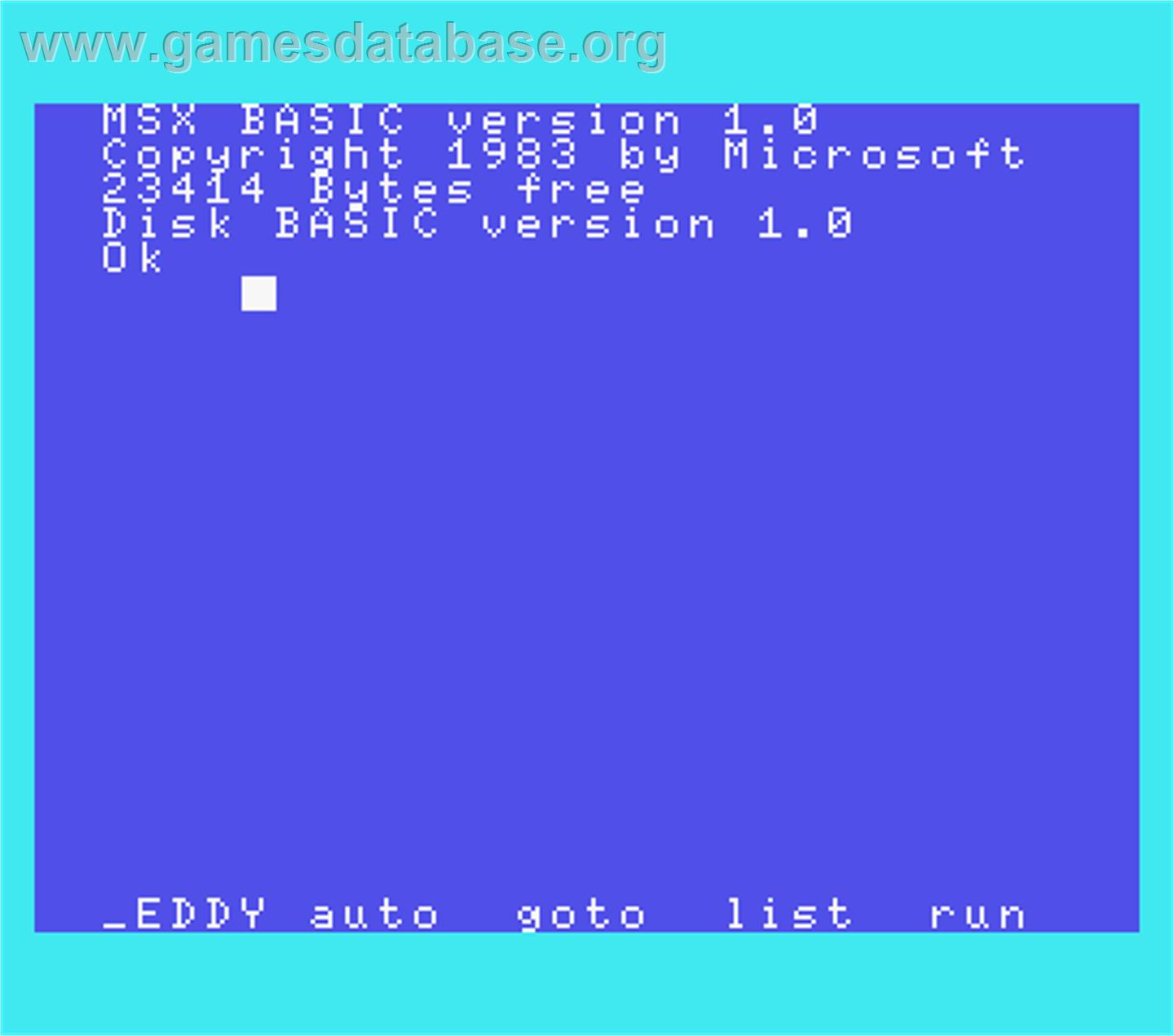 Eddy 2 - MSX - Artwork - In Game