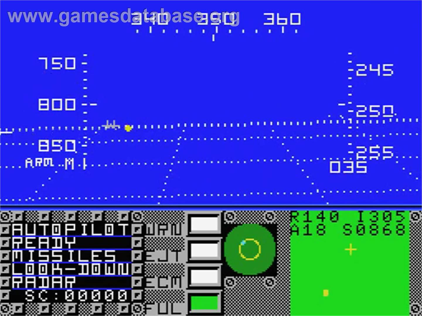 F16 Fighting Falcon - MSX - Artwork - In Game